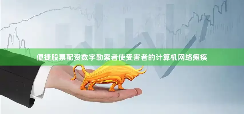 便捷股票配资数字勒索者使受害者的计算机网络瘫痪
